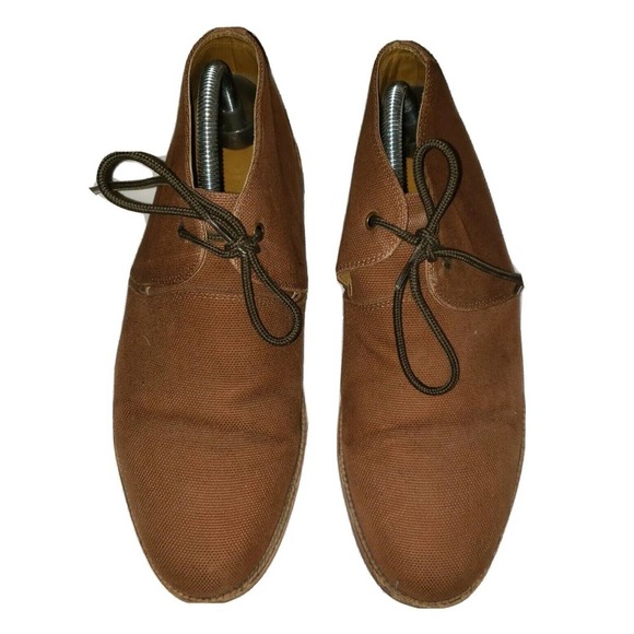 Thorocraft Men’s Brown Canvas Desert Trevor Ankle Chukka Boots Size EU 42 US 9 - Picture 1 of 12